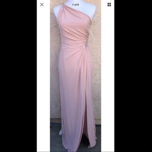 Adrianna Papell pink gown